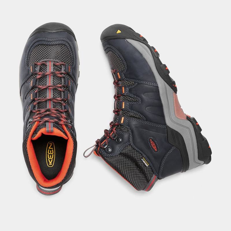 Keen Gypsum II Waterproof Mid - Erkek Trekking Bot - Siyah - Türkiye (034597QRT)